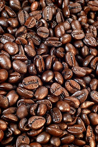 Toasted coffee grains, Italy