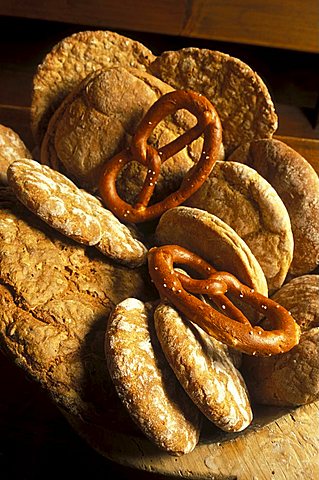 Bread, Profanter bakery, Bressanone, Trentino Alto Adige, Italy.