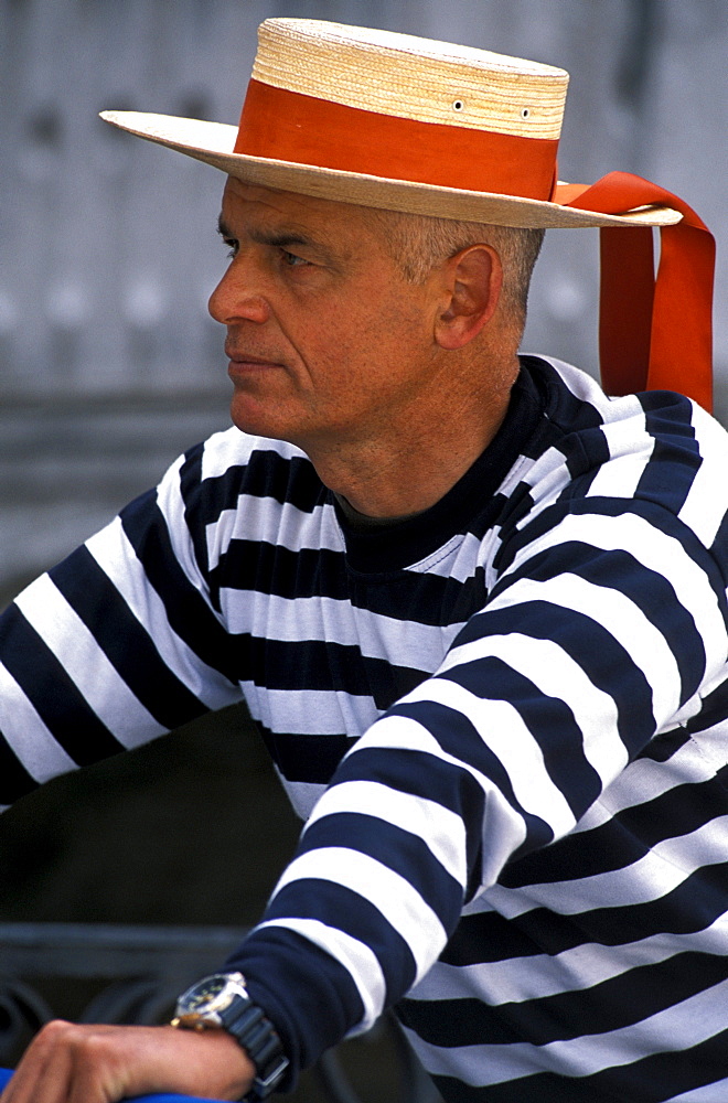 Gondolier, Venice, Venezia, Italy