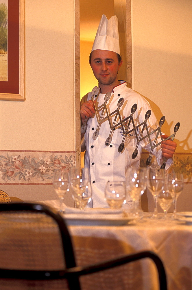 Fabio Granata chef, Tre Gigli restaurant, Lodi, Lombardy, Italy