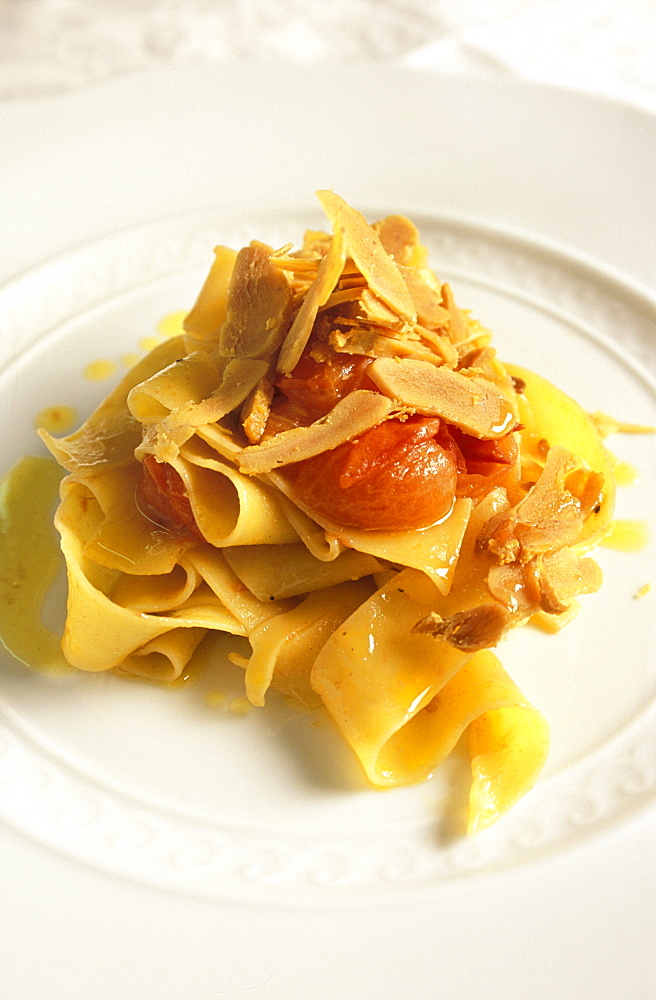 Pappardelle with botargo, Baldin restaurant, Genoa, Ligury, Italy