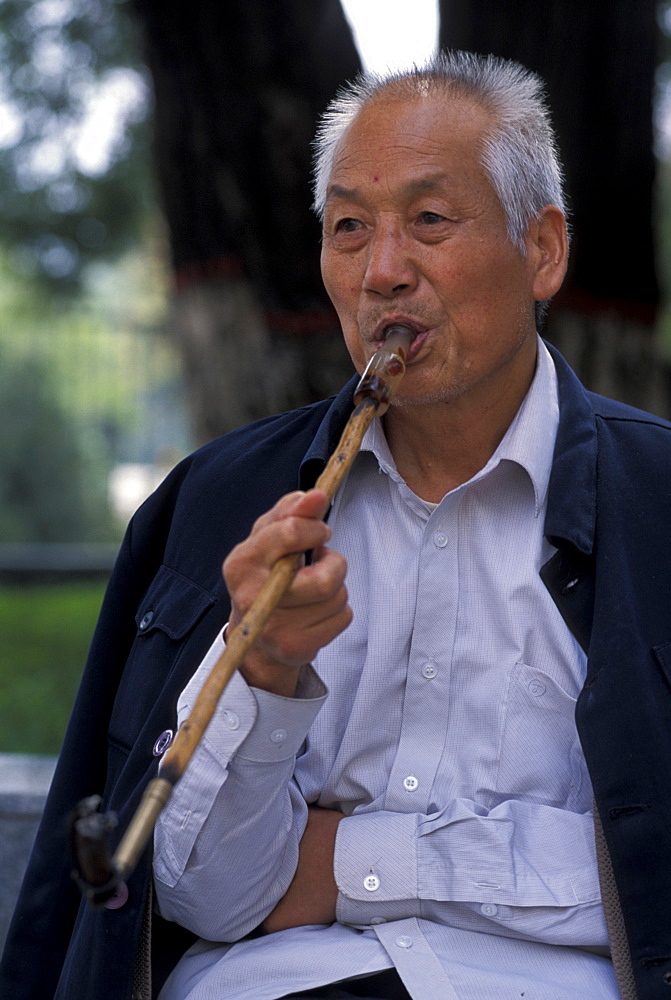 Yang Zhifa discoverer of Terracotta Warriors Tomb, Xian, China, Asia