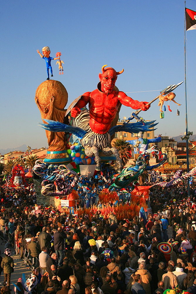 Devil mask, Carnival 2007, Viareggio, Tuscany, Italy