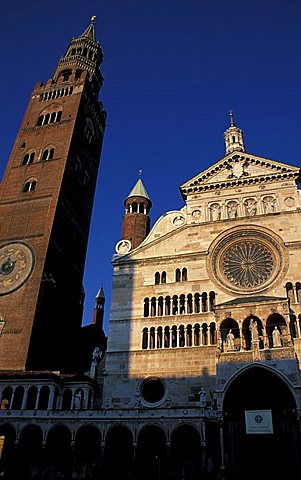 The cathedral and the tower, Cremona, Lombardy, Italy