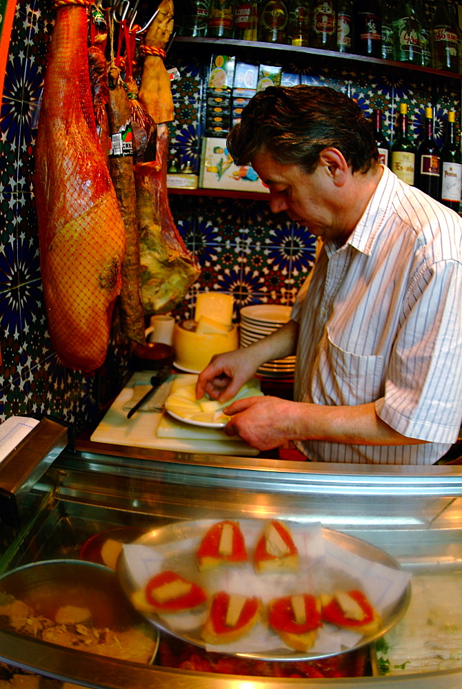 Interior of a cafè, Madrid, Spain, Europe