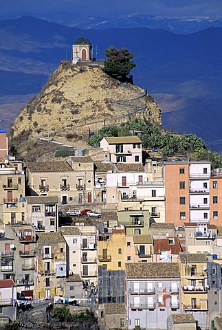 Cityscape, Centuripe, Sicily, Italy