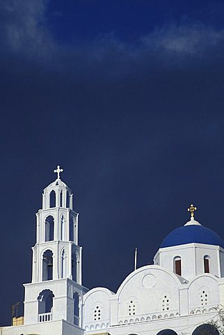 Church, Pirgos, Santorini island, Greece, Europe