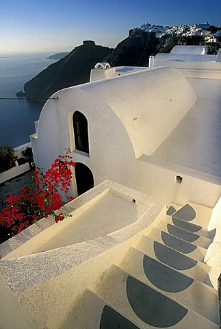 Firostefani village, Santorini island, Greece, Europe