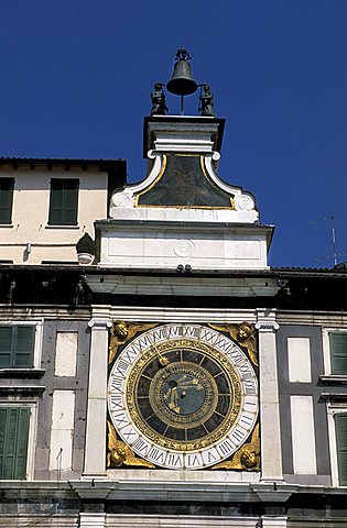 Orologio palace, Loggia square, Brescia, Lombardy, Italy.