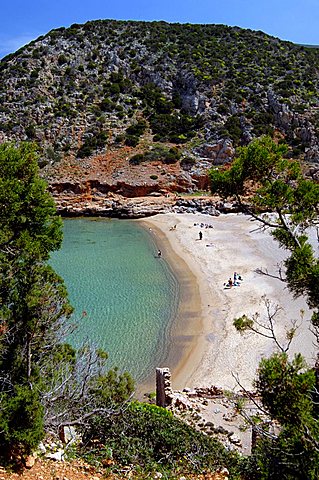 Cala Domestica creek, Buggerru, Sardinia, Italy, Mediterranean, Europe