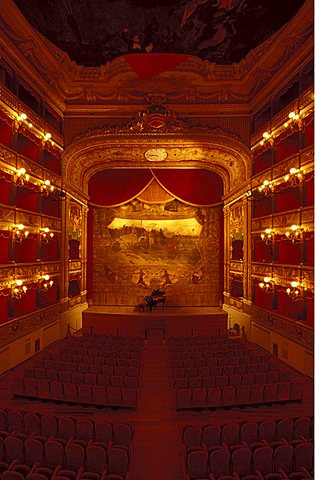 Municipal theatre Giuseppe Verdi, Salerno, Campania, Italy