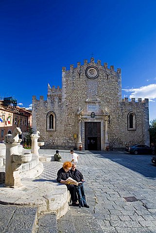 Cathedral of San Nicolò, Taormina, Sicily, Italy 