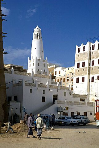 Old city built with mud bricks, Shibam, Yemen, Middle East  