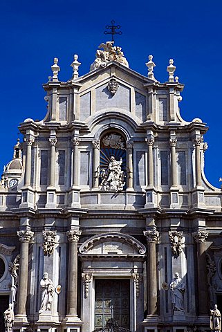 Duomo square, Catania, Sicily, Italy, Europe