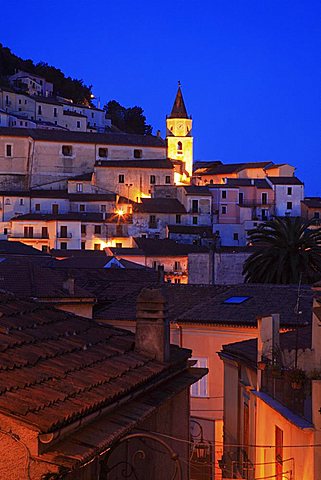 Night village view, Maratea, Basilicata, Italy 