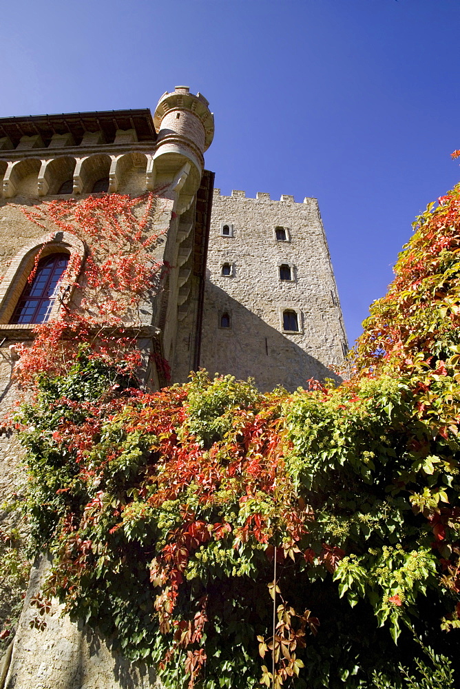 Castle of  Villa d'Ayala  Valva, 
river Sele valley, Salerno, Campania, Italy, Europe