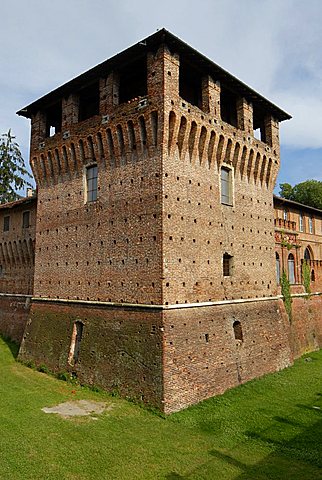 Sforzesco Castle, Galliate, Novara province, Piedmont, Italy