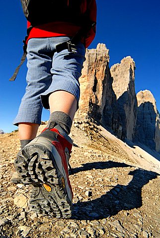 Tre Cime di Lavaredo, between Misurina and Pusteria Valley, between Veneto and Alto Adige, Italy