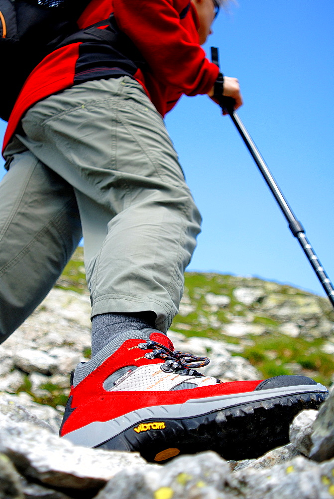 Trekking in Gran San Bernardo Valley, Aosta Valley, Italy