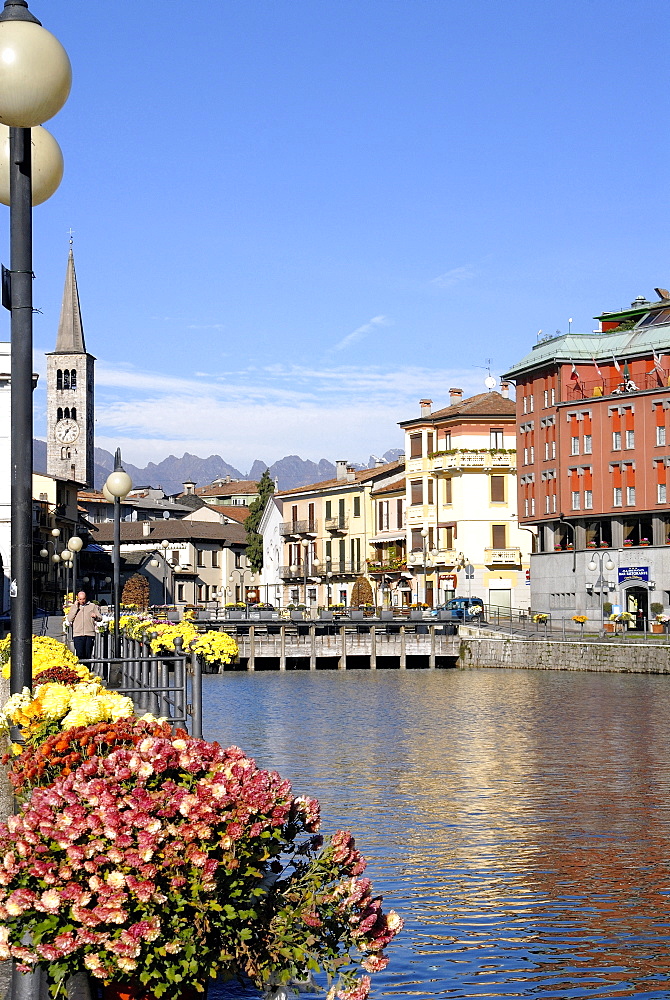 Omegna, centre city, Orta lake, Piedmont, Italy