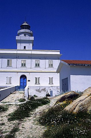 Lighthouse, Capo Testa, Sardinia, Italy