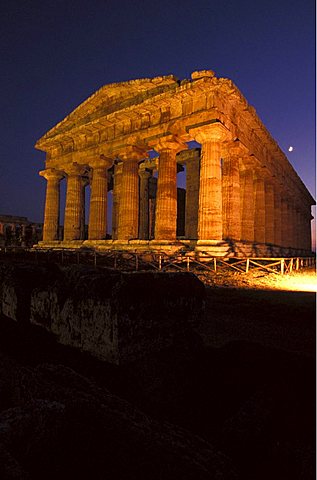 Nettuno temple, Paestum archaeological area, Campania, Italy