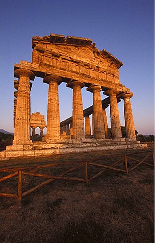 Athena temple, Paestum archaeological area, Campania, Italy