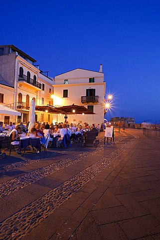 Happy hour in Alghero, Sardinia, Italy, Europe