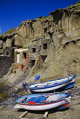 Pollara coast, Salina Island, Messina, Italy, Europe