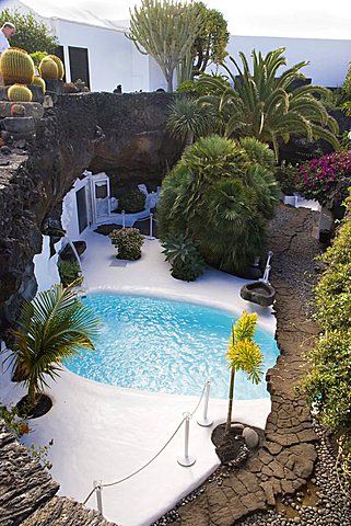 Cesar Manrique's former house, Taro de Tahiche, Lanzarote, Canary Islands, Spain 