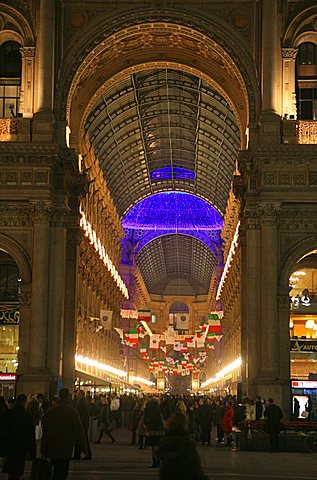 Vittorio Emanuele II gallery, Milan, Lombardy, Italy, Europe