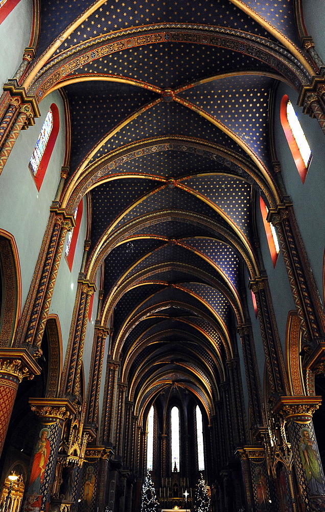 France, Provence, St. Michel de Frigole Abbey, interior, gothic style