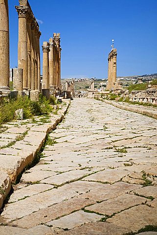 Middle East, Jordan, Jerah, a great and well conserved Graeco-Roman city