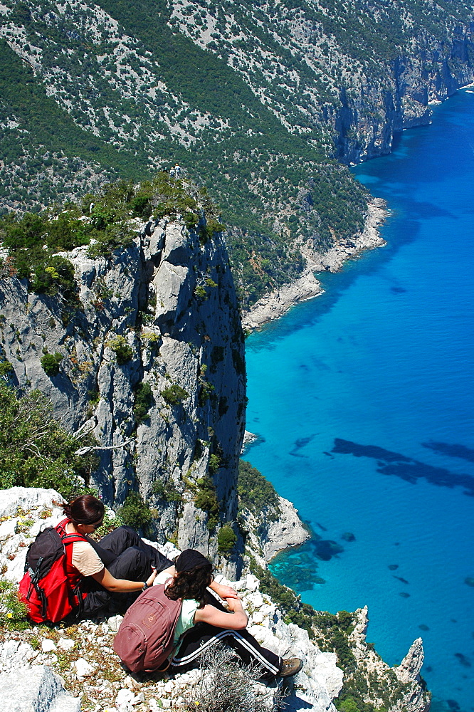 Punta Plummare cape, Cala Sisine bay, Ogliastra, Sardinia, Italy, Europe