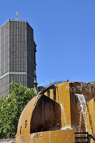 The hexagonal Bell Tower, Breitscheidplatz, Berlin, Germany, Europe