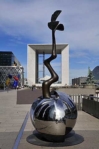 The Grande Arche, La Defense, Paris, Ile-de-France, France, Europe