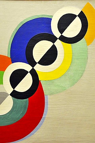 Rhythms, Robert Delaunay, Musee National d'Art Moderne, Centre Georges Pompidou, Beaubourg, Paris, Ile-de-France, France, Europe