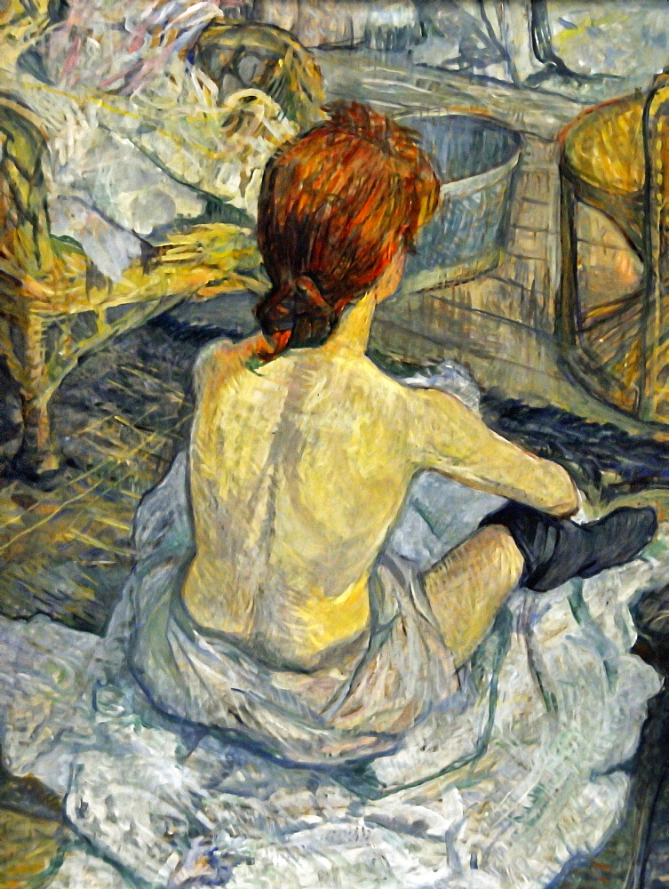 La Toilette, Henri de Toulouse-Lautrec, Musee d'Orsay, Paris, Ile-de-France, France, Europe