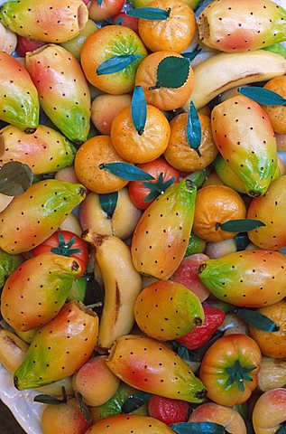 Martorana sweets, Fontanasalsa farm, Sicily, Italy