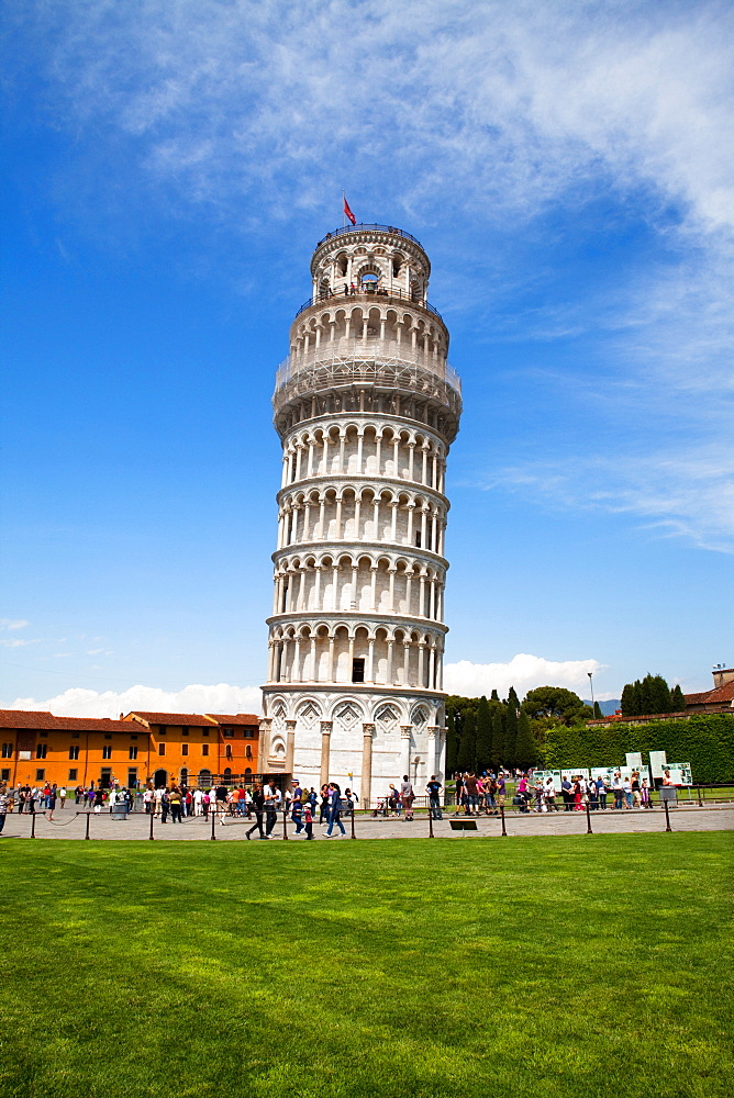 Piazza dei Miracoli square, The leaning Tower, Pisa, Tuscany, Italy, Europe