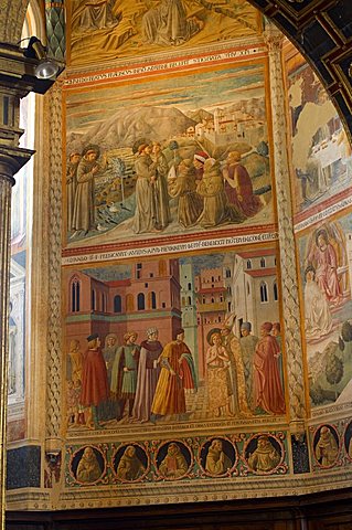 Benozzo Gozzoli frescoes, Museo San Francesco, Montefalco, Umbria, Italy, Europe