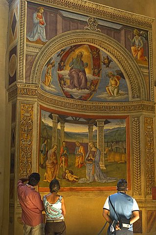 Benozzo Gozzoli frescoes, Museo San Francesco, Montefalco, Umbria, Italy, Europe