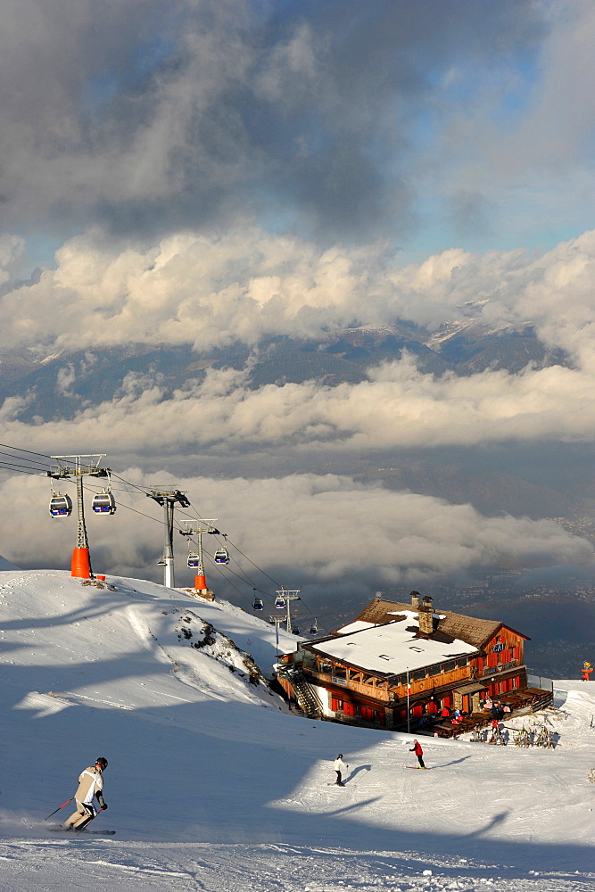 Impianti di risalita, Plan de Corones, Kronplatz, Val Pusteria, Alto Adige, Italy, Europe