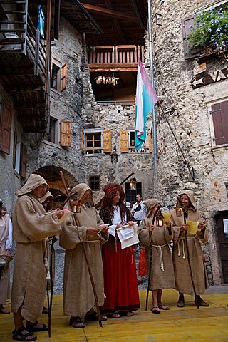 Rustico medioevo a Canale di Tenno show, Canale di Tenno village, Trentino Alto Adige, Italy, Europe