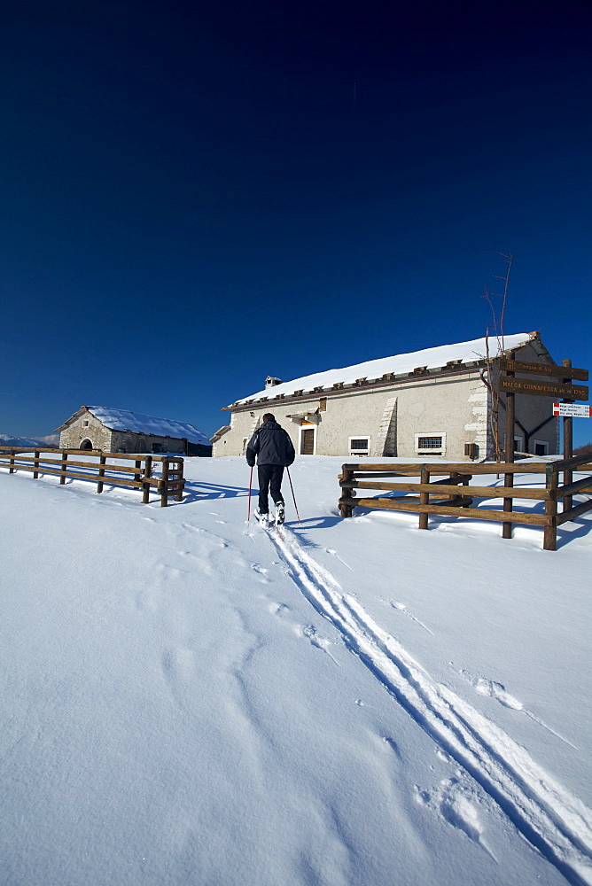 Cornafessa hut, Sega di Ala, Lessinia, Trentino Alto Adige, Italy