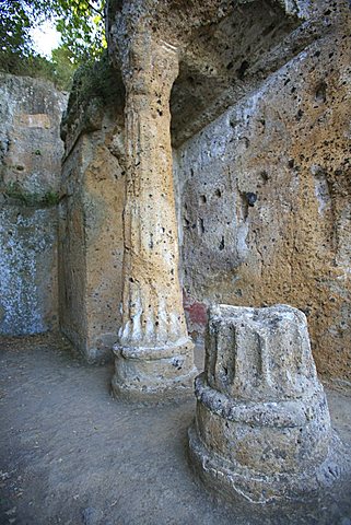 Ildebranda tomb, archeological site, Sovana, Grosseto, Italy, Europe