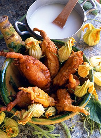 Zucchini Blossom fried, Sicily, Italy