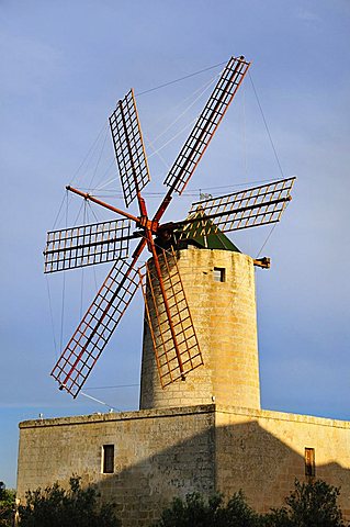 Windmill, Zurrieq. Malta. Europe. 