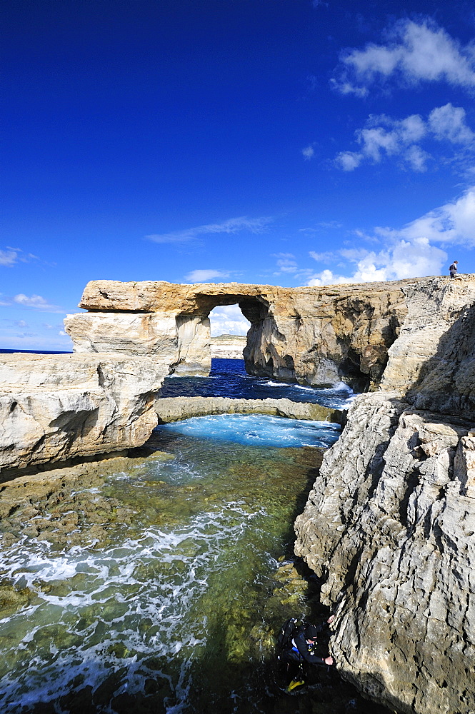 Azure Window, Dwejra Bay. Gozo. Europa