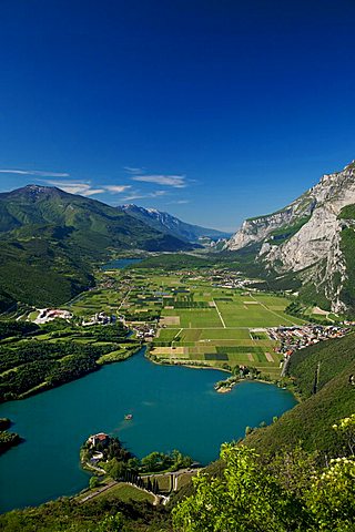 Toblino Castle on Toblino lake, Trentino Alto Adige, Italy, Europe
